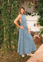 VESTIDO PAREO AZUL