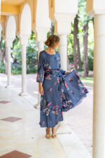 FALDA PAULA FLOWER PETROLEO - Imagen 2