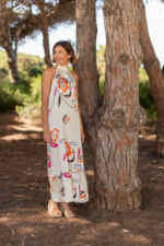 VESTIDO HALTER FLOWER - Imagen 3