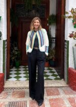 CHAQUETA NOA BLANCA Y RAYAS