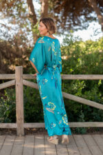 VESTIDO IBIZA FLOWER VERDE - Imagen 6