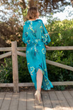 VESTIDO IBIZA FLOWER VERDE - Imagen 7