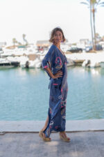 VESTIDO IBIZA PETROLEO - Imagen 3