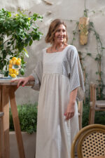 VESTIDO MALTA AZUL - Imagen 4