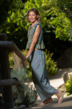 PANTALÓN PRYA AZUL Y VERDE - Imagen 2