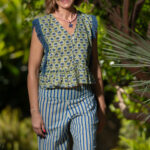PANTALÓN PRYA AZUL Y VERDE