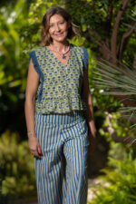 PANTALÓN PRYA AZUL Y VERDE