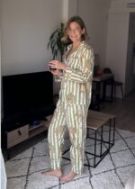PIJAMA RAYAS VERDE - Imagen 3