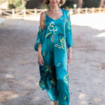 KIMONO FLOWER VERDE