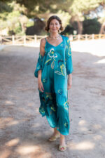 KIMONO FLOWER VERDE