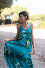 VESTIDO IERA FLOWER VERDE - Imagen 4