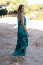 VESTIDO IERA FLOWER VERDE - Imagen 3