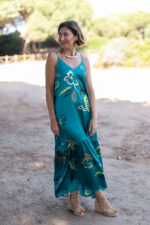 VESTIDO IERA FLOWER VERDE