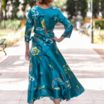 FALDA PAULA FLOWER VERDE
