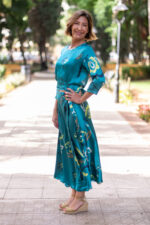 FALDA PAULA FLOWER VERDE - Imagen 3