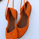 SANDALIA RAFIA NARANJA